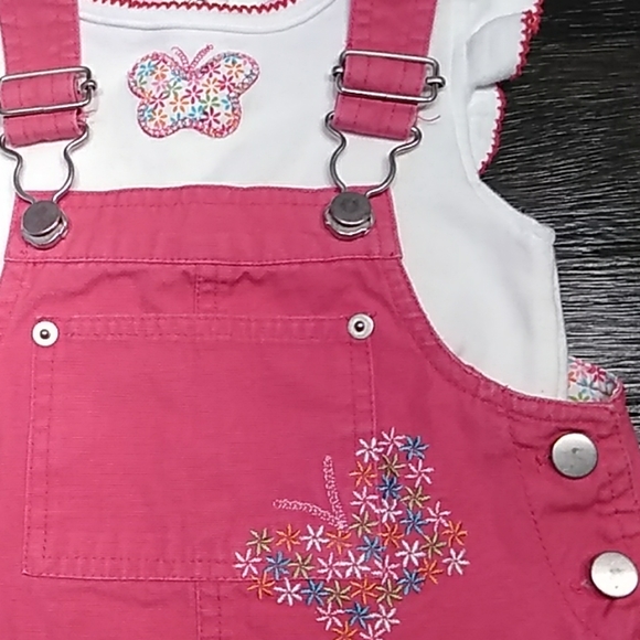 Overall dress w/matching onsie. Size 3T. - Picture 2 of 6